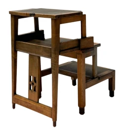 Jac. van den Bosch 't Binnenhuis Art Deco Library Chair or Library Steps, 1916